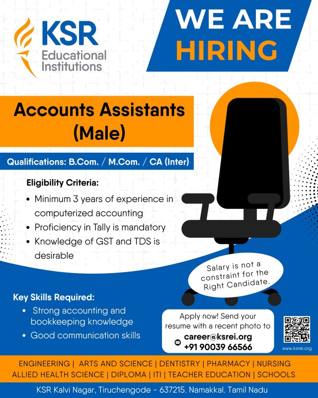 Accounts Assistants(Male)